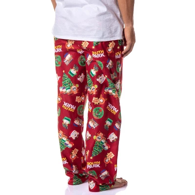 South Park Mens' TV Show Stan Kyle Cartman Kenny Christmas Pajama Pants Red 3 South Park Mens' TV Show Stan Kyle Cartman Kenny Christmas Pajama Pants Red - Image 3