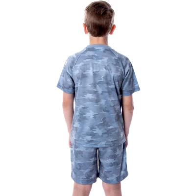 DC Comics Boys' Justice League Digital Camo Batman 2 PC Pajama Set Grey 1 DC Comics Boys' Justice League Digital Camo Batman 2 PC Pajama Set Grey