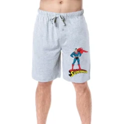 DC Comics Mens' Superman Classic Superhero Character Sleep Pajama Shorts Grey -Sleepwear Sales Store GUEST e1b3a718 60c5 4f01 8c0a 0ab31582d528