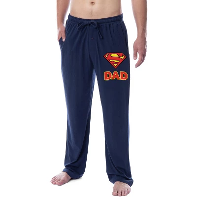 DC Comics Mens' Superman Super Dad Character Father's Day Classic Sleep Pajama Pants Blue 3 DC Comics Mens' Superman Super Dad Character Father's Day Classic Sleep Pajama Pants Blue - Image 3