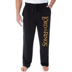 The Lord Of The Rings Men's Film Logo Sleepwear Lounge Bottoms Pajama Pants Black -Sleepwear Sales Store GUEST e234e0a1 6821 4f18 a5a7 2c167b42f19c