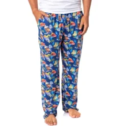 Disney Mens' Cars Movie Film Icons Characters Sleep Pajama Pants Blue -Sleepwear Sales Store GUEST e3af76e4 7f92 4e8c 9ba8 c1489ef1a9e4