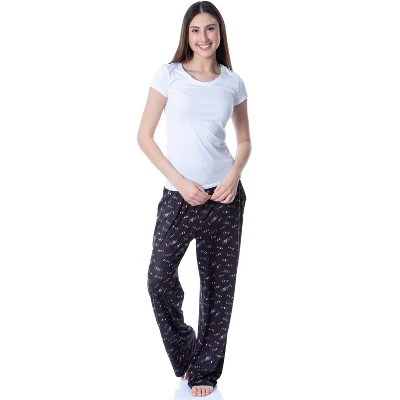 Marvel Mens' Loki TV Series Logo Icon Tossed Print Sleep Pajama Pants Black 2 Marvel Mens' Loki TV Series Logo Icon Tossed Print Sleep Pajama Pants Black - Image 2