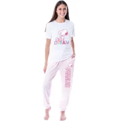 Peanuts Womens' Snoopy Dream Comic Flower Relaxing Sleep Pajama Set Multicolored -Sleepwear Sales Store GUEST e4c8da7a f3fc 4766 96e7 55c2e22bb22b