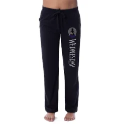 Wednesday Womens' TV Show Series Title Logo Character Sleep Pajama Pants Black -Sleepwear Sales Store GUEST e751990a 011b 4ea1 9b82 39c6b279b748