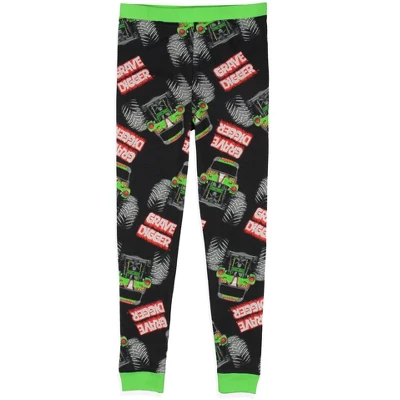 Monster Jam Boys' Truck Long Sleeve Grave Digger Tight Fit Sleep Pajama Set Multicolored 3 Monster Jam Boys' Truck Long Sleeve Grave Digger Tight Fit Sleep Pajama Set Multicolored - Image 3