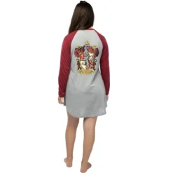 Juniors Harry Potter Hogwarts Houses Pajama Nightgown Raglan Sleep Shirt -Sleepwear Sales Store GUEST ead05450 dcbe 4219 90dd 7e6f2037859b