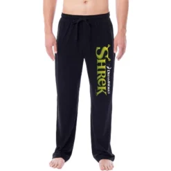 DreamWorks Shrek Men's Movie Film Title Logo Character Sleep Pajama Pants Black -Sleepwear Sales Store GUEST ec3d0a85 ed3d 456c 8255 b7927289a15d