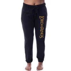 The Lord Of The Rings Womens' Movie Title Sleep Jogger Pajama Pants Black -Sleepwear Sales Store GUEST ec45c7ac e85b 4428 994b 5e7e46b975c7
