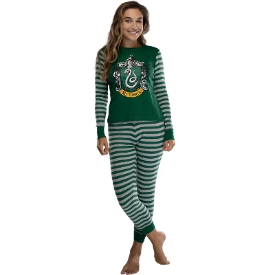 Harry Potter Hogwart's House Crest Tight Fit Adult Cotton Women's Pajama Set 6 Harry Potter Hogwart's House Crest Tight Fit Adult Cotton Women's Pajama Set - Image 6