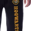 Harry Potter Mens' Hogwarts All Houses Sleep Jogger Pajama Pants Black