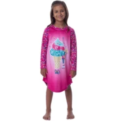 Polly Pocket Toys Girls' Tiny Is Mighty Pajama Nightgown Sleep Raglan Pink -Sleepwear Sales Store GUEST ee24fac3 9f28 48df 8f52 89bd11adf5ea