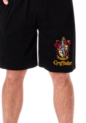 Harry Potter Mens' Hogwarts All Houses Sleep Pajama Shorts 2 Harry Potter Mens' Hogwarts All Houses Sleep Pajama Shorts - Image 2