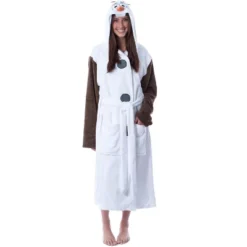 Disney Adult Frozen Snowman Olaf Costume Robe Hooded Bathrobe White -Sleepwear Sales Store GUEST f00a6deb 3f3b 4747 ac9f 42a38a22158b