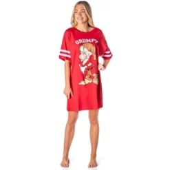 Disney Womens' Grumpy Snow White And The Seven Dwarfs Nightgown Pajama Red -Sleepwear Sales Store GUEST f061255f 8577 4906 b10d 262bf3c3ac29