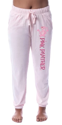 The Pink Panther Womens' Character Movie Film Sleep Jogger Pajama Pants Pink
