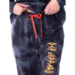 Def Leppard Womens' Hysteria Album Cover Lounge Cropped Hooded Jogger Set Black -Sleepwear Sales Store GUEST f1abe699 5932 4775 9ae2 3c4cb90fb459
