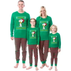 Peanuts Christmas Ugly Sweater Tight Fit Cotton Family Pajama Set -Sleepwear Sales Store GUEST f2258987 3751 4331 8a51 4915255dacd0