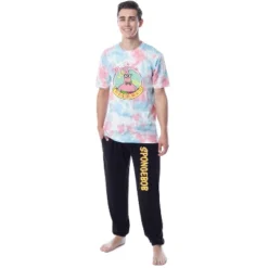 SpongeBob SquarePants Mens' Patrick Tie-Dye Funny Jogger Sleep Pajama Set Multicolored -Sleepwear Sales Store GUEST f346c4d4 4d40 4fc2 91ee 993eca73cd68