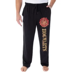 Harry Potter Mens' Christmas At Hogwarts Wreath Crest Pajama Lounge Pants -Sleepwear Sales Store GUEST f5db0b18 713f 4ca1 9fde fb9bff15b542