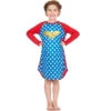 Wonder Woman DC Comics Logo Ragalan Pajama Nightgown