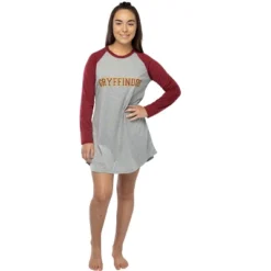 Juniors Harry Potter Hogwarts Houses Pajama Nightgown Raglan Sleep Shirt -Sleepwear Sales Store GUEST f7f01a00 4283 4322 a161 a836b0a8ba36