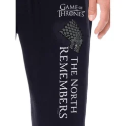 Game Of Thrones Mens' TV Series The North Remembers Sleep Pajama Pants Black
