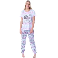 Friends TV Show Logo Womens' Rather Be Watching Sleep Jogger Pajama Set Multicolored -Sleepwear Sales Store GUEST f8a442ed 72a6 4d01 83aa 35df0b1fc907