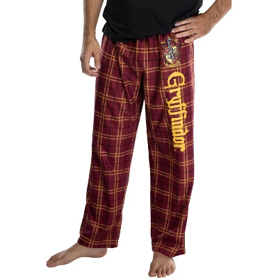 Harry Potter Adult Mens' House Crest Plaid Pajama Pants - All 4 Houses Gryffindor Ravenclaw Slytherin Hufflepuff 8 Harry Potter Adult Mens' House Crest Plaid Pajama Pants - All 4 Houses Gryffindor Ravenclaw Slytherin Hufflepuff - Image 8