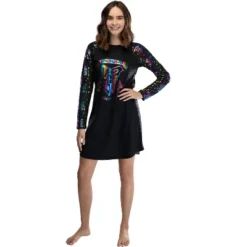 Harry Potter Juniors' Hogwarts Rainbow Hologram Raglan Nightgown Pajama -Sleepwear Sales Store GUEST fb21a193 cebc 4600 ada7 ea4f7efe8e70