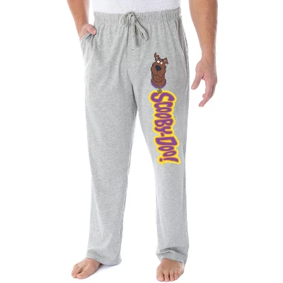 Scooby Doo Men's Scooby Head Cartoon Script Logo Sleep Lounge Pajama Pants Heather Grey 3 Scooby Doo Men's Scooby Head Cartoon Script Logo Sleep Lounge Pajama Pants Heather Grey - Image 3