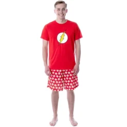 DC Comics Mens' The Flash Logo Short Sleeve Shirt Pajama Short Set Red 9 DC Comics Mens' The Flash Logo Short Sleeve Shirt Pajama Short Set Red -Sleepwear Sales Store GUEST fb6593b1 9cfd 4097 b28f a50f4909a23a