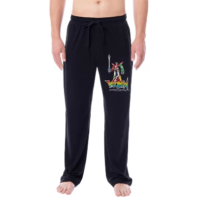 Voltron Mens' Classic TV Series Show '80s Character Sleep Pajama Pants Black 3 Voltron Mens' Classic TV Series Show '80s Character Sleep Pajama Pants Black - Image 3