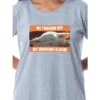 Star Wars Womens' The Mandalorian Funny Baby Yoda Nightgown Sleep Pajama Grey